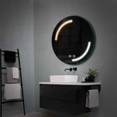 LED Spiegel Rund | Touch-Schalter | Anti-Beschlag-Funktion | Einstellbare Farbtemperatur - Reyze Seria Salono Model 3
